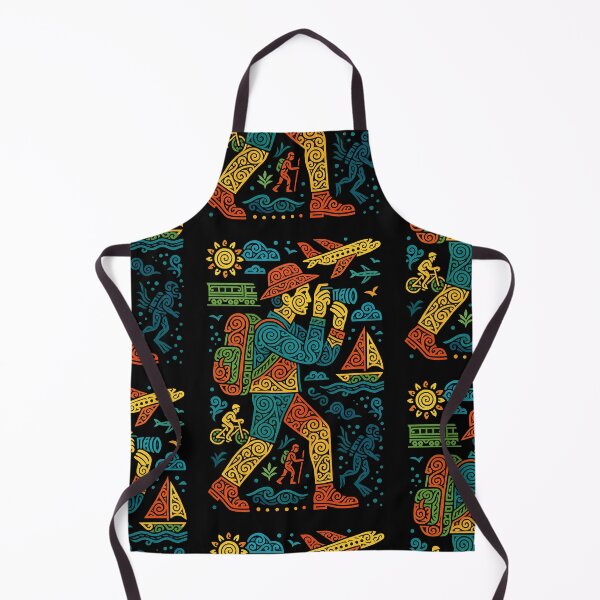 Item preview, Adventure Traveler Folk Art Explorer Design designed and sold by PlanetEye Designs.