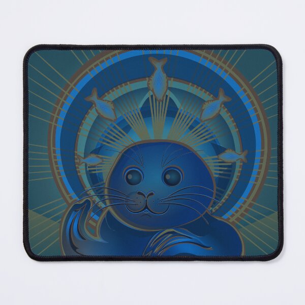 Item preview, Iconic seal icon blue designed and sold by MiraNomegusta.