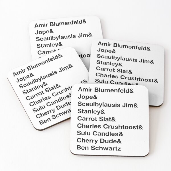 Item preview, Jake and Amir Ben Schwartz Names (Black Text) designed and sold by Jessie S.