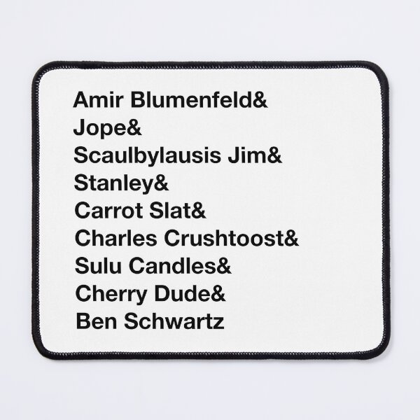 Item preview, Jake and Amir Ben Schwartz Names (Black Text) designed and sold by Jessie S.