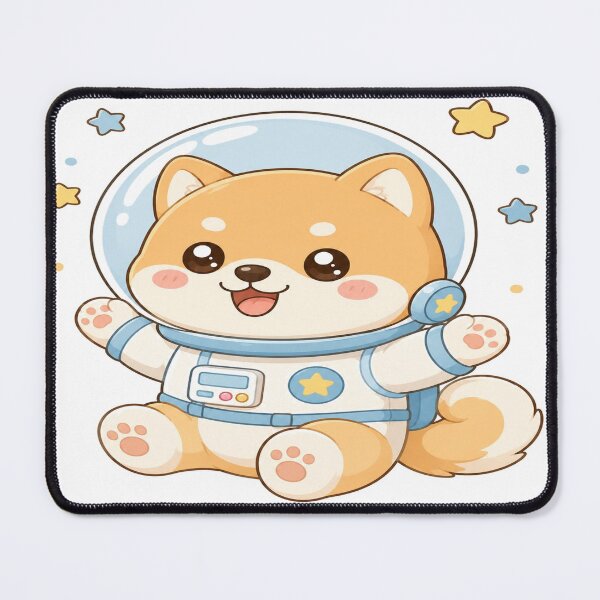 Item preview, Cute Astronaut Dog Sticker | Kawaii Space Puppy Cartoon Art designed and sold by StickersHul.