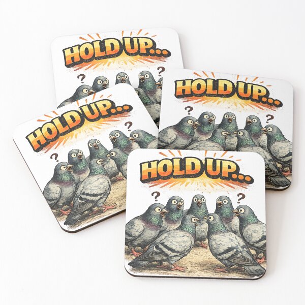 Item preview, Hold Up Funny Shocked Pigeon Confusion Humor Sarcastic Gift designed and sold by irfanshikh.