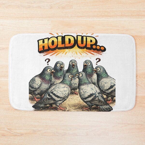 Item preview, Hold Up Funny Shocked Pigeon Confusion Humor Sarcastic Gift designed and sold by irfanshikh.
