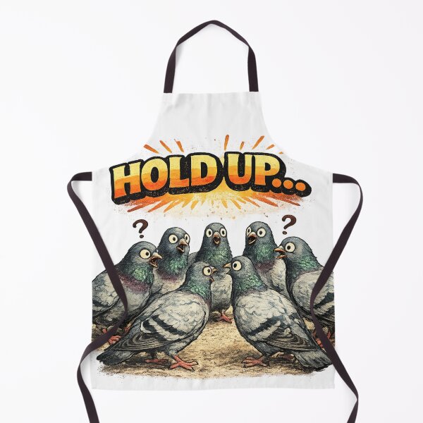 Item preview, Hold Up Funny Shocked Pigeon Confusion Humor Sarcastic Gift designed and sold by irfanshikh.