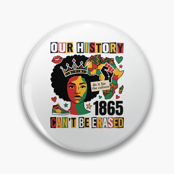 Item preview, Our History Can’t Be Erased Juneteenth Black Culture Pride 1865 designed and sold by FreshVibe Prints.