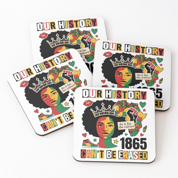 Item preview, Our History Can’t Be Erased Juneteenth Black Culture Pride 1865 designed and sold by FreshVibe Prints.