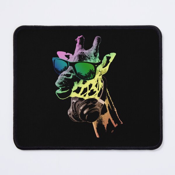 Item preview, Chill Giraffe DJ Sunglasses Palm Tree Pop Art designed and sold by marke770.