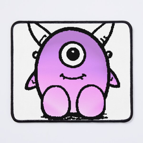 Item preview, Kawaii Purple One-Eyed Monster with Horns Chibi designed and sold by AstronautMerch.