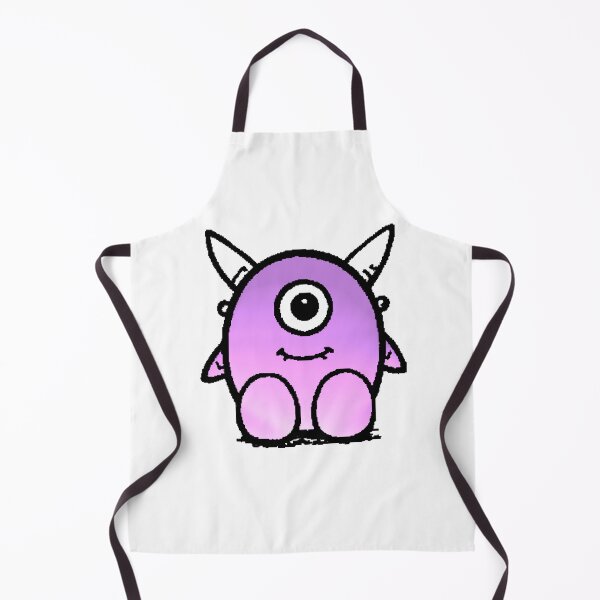 Item preview, Kawaii Purple One-Eyed Monster with Horns Chibi designed and sold by AstronautMerch.