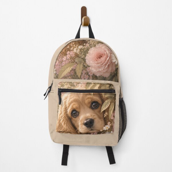 Item preview, Cute Cocker Spaniel Among Flowers designed and sold by ManJiangHong.