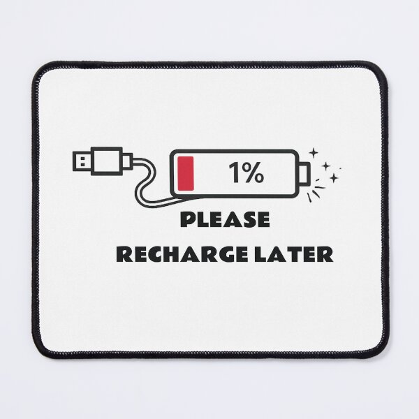 Item preview, Please Recharge Later Tee designed and sold by DesignTeamHub.