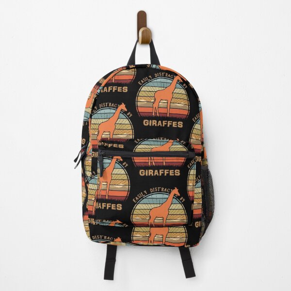 Item preview, Easily Distracted By Giraffes Retro Sunset designed and sold by marke770.