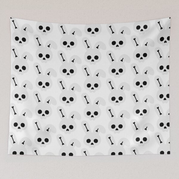 Item preview, Spooky Cute Bunny Skull designed and sold by Design-by-Steph.