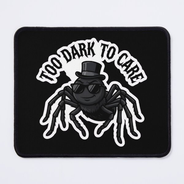 Item preview, Too Dark To Care - Cool Goth Spider Sticker designed and sold by EnigmaticGoth.