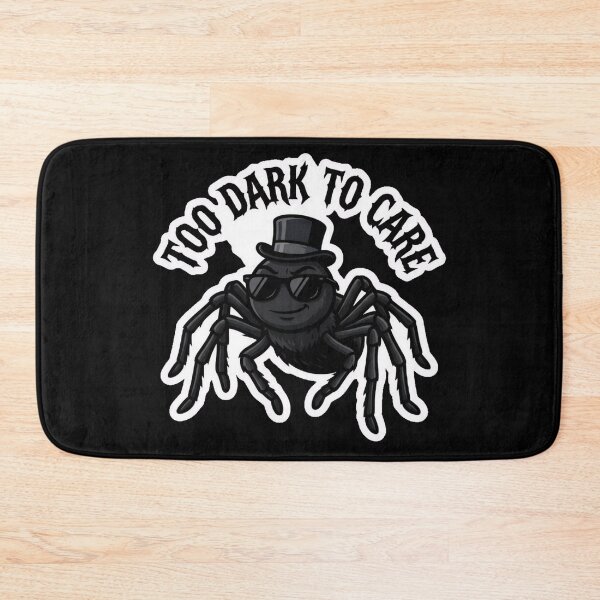 Item preview, Too Dark To Care - Cool Goth Spider Sticker designed and sold by EnigmaticGoth.