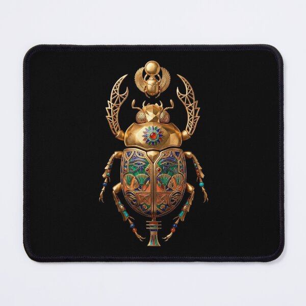 Item preview, Golden Sacred Scarab Beetle | Ancient Egyptian Symbol of Rebirth designed and sold by Queen Cleopatra.