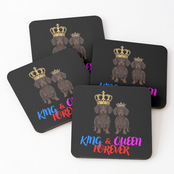 Item preview, King & Queen Forever Dachshund Royal Couple Gifts designed and sold by Domel9674.