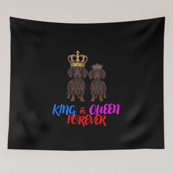 Item preview, King & Queen Forever Dachshund Royal Couple Gifts designed and sold by Domel9674.