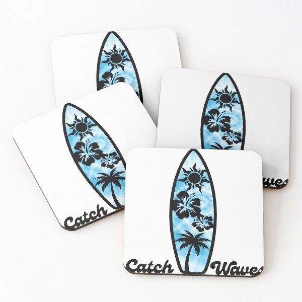 Item preview, Catch Waves-Tropical Surfboard Beach Design  designed and sold by RnIDesignd.