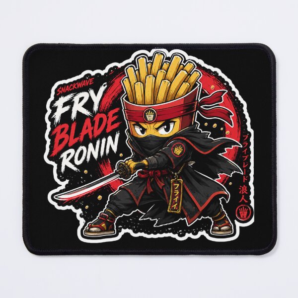 Item preview, Fry Blade Ronin Samurai Fries Warrior Anime Sticker designed and sold by Snackwave Ninety.