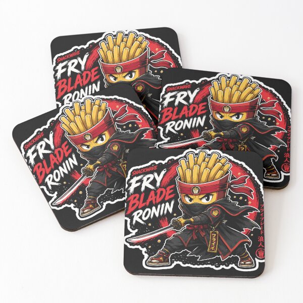 Item preview, Fry Blade Ronin Samurai Fries Warrior Anime Sticker designed and sold by Snackwave Ninety.