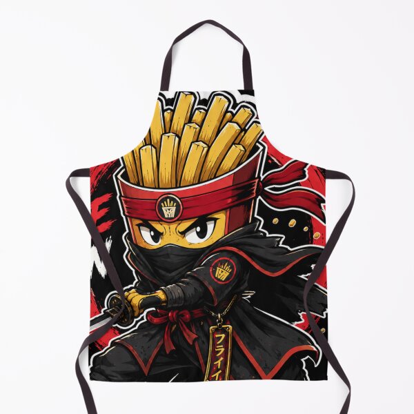 Item preview, Fry Blade Ronin Samurai Fries Warrior Anime Sticker designed and sold by Snackwave Ninety.
