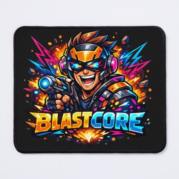 Item preview, BLASTCORE – Neon Action Gamer Mascot Logo designed and sold by AstraDrip Studio.