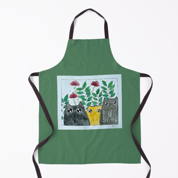 Item preview, Got Snacks? - Three Cats in the Garden Mixed Media - Day 121 of 365 designed and sold by BeeandKiwi.