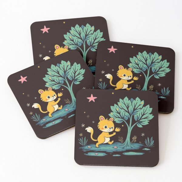 Item preview, Cute Tiger Under The Stars designed and sold by aminomen.