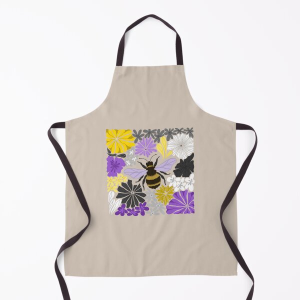 Item preview, Bee - Nonbinary Flag PRINT designed and sold by HannahReeStudio.