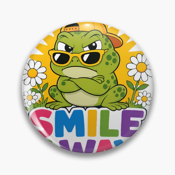 Item preview, Smile Always Funny Grumpy Frog Sunglasses Cap designed and sold by ArtdesignsA.