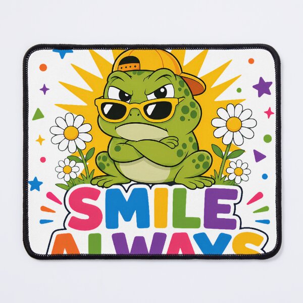 Item preview, Smile Always Funny Grumpy Frog Sunglasses Cap designed and sold by ArtdesignsA.