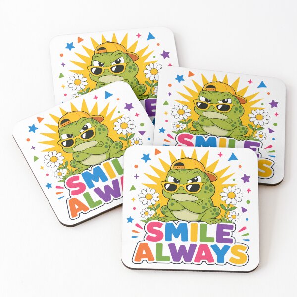 Item preview, Smile Always Funny Grumpy Frog Sunglasses Cap designed and sold by ArtdesignsA.