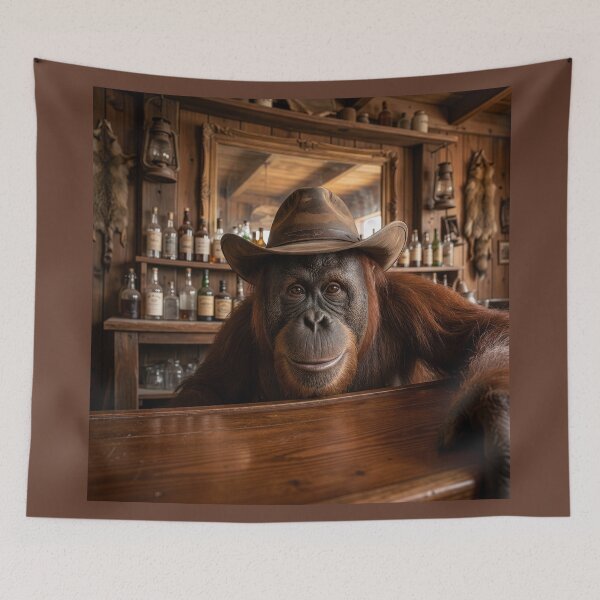 Item preview, Orangutan Bartender Lends a Sympathetic Ear designed and sold by Tridentulus.