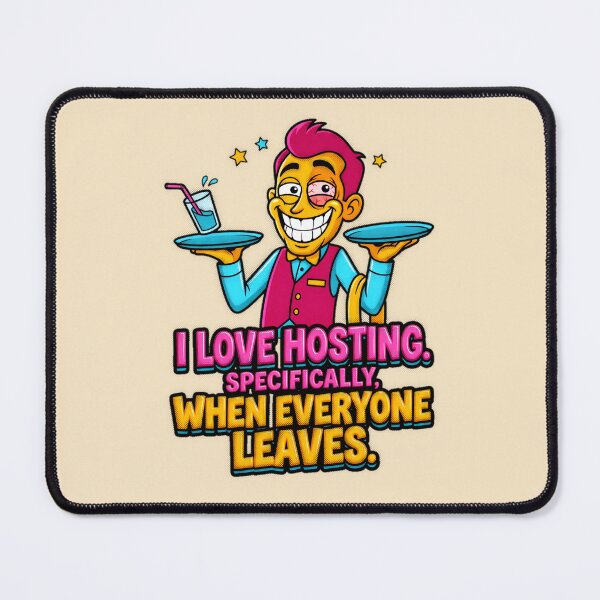 Item preview, I Love Hosting Specifically When Everyone Leaves Graphic — Funny Introvert Host Dark Humor  designed and sold by SkTee2k.