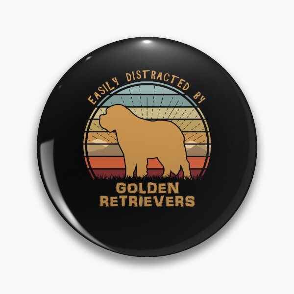 Item preview, Easily Distracted By Retrievers Dog Lover designed and sold by marke770.