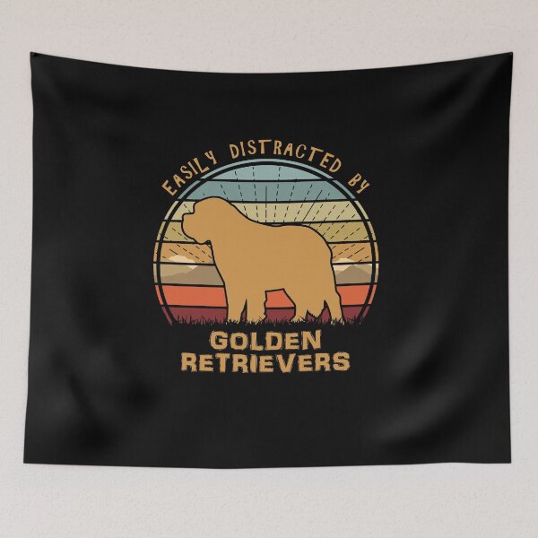 Item preview, Easily Distracted By Retrievers Dog Lover designed and sold by marke770.