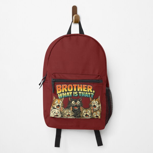 Item preview, Brother What Is That Funny Shocked Cats Meme Sticker designed and sold by irfanshikh.