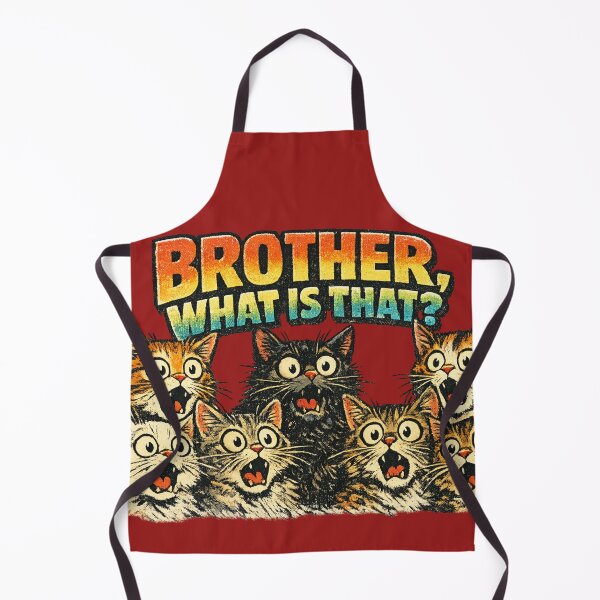 Item preview, Brother What Is That Funny Shocked Cats Meme Sticker designed and sold by irfanshikh.