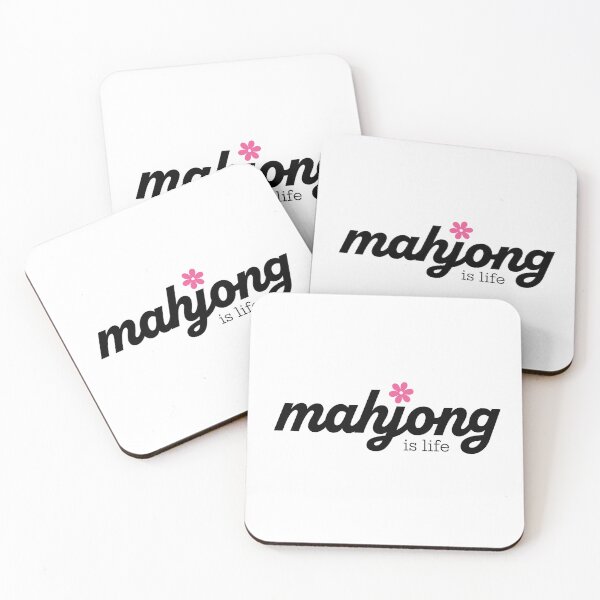 Item preview, Mahjong is Life - pink flower designed and sold by vickeyweiss.