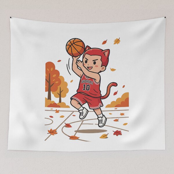 Item preview, Hanamichi Sakuragi neko kawaii parody designed and sold by CuteKats.