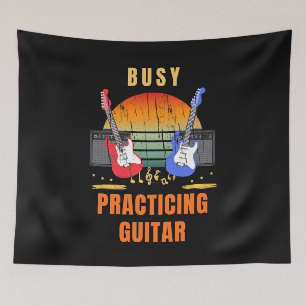 Item preview, Busy Practicing Guitar Funny Guitar Player Musician Design designed and sold by Joyful-Pixel.