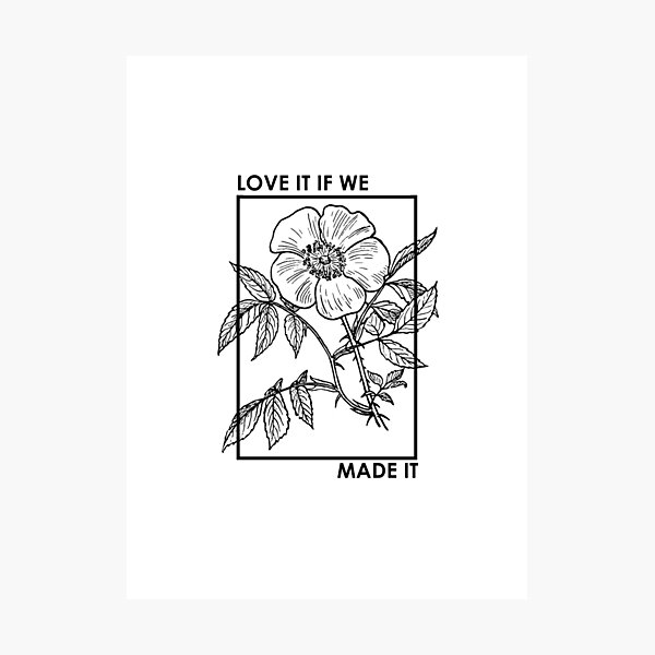 You Are My Sunshine White Heart Song Lyric Quote Print