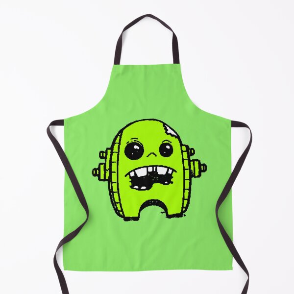 Item preview, Neon Green Kawaii Robot Zombie Pixel Gamer designed and sold by AstronautMerch.