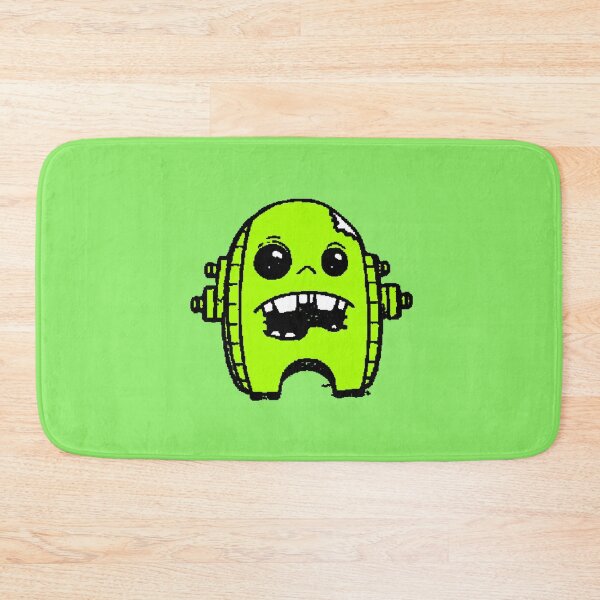 Item preview, Neon Green Kawaii Robot Zombie Pixel Gamer designed and sold by AstronautMerch.