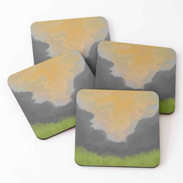 Item preview, Golden Sky Landscape Painting designed and sold by EsmArtUniverse.