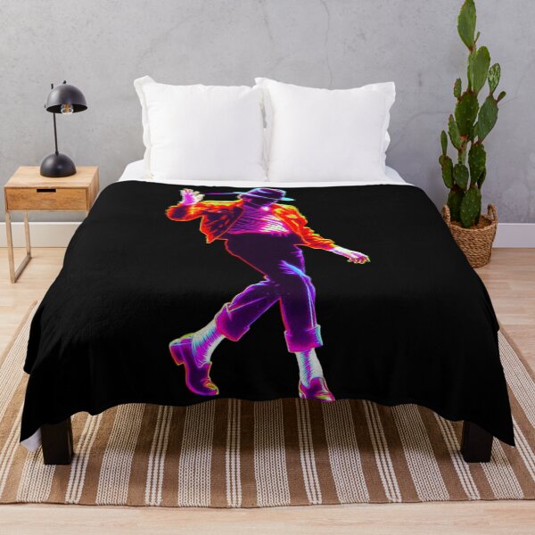 Item preview, Michael Jackson Dance King Neon Glow Red Jacket Art designed and sold by ExploreAura Studio.