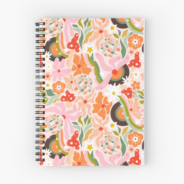 Item preview, Retro Avant-Garde – Flat Abstract 70s Disco ball & Floral Pattern designed and sold by raghda-s-m.