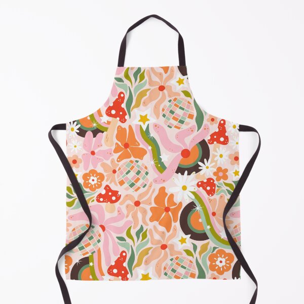 Item preview, Retro Avant-Garde – Flat Abstract 70s Disco ball & Floral Pattern designed and sold by raghda-s-m.