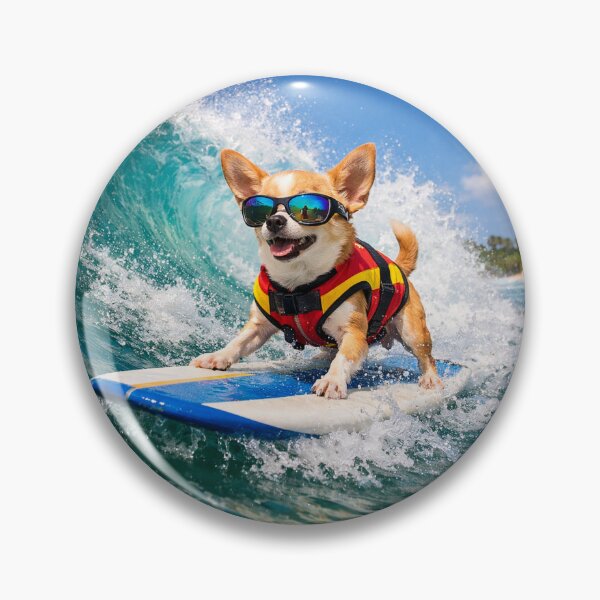 Item preview, Surfing Chihuahua – Wave Rider Fun designed and sold by ivodanivan.